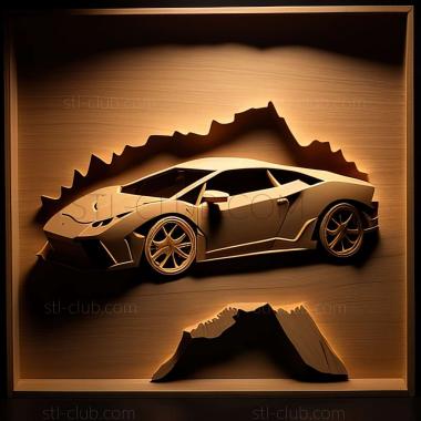 3D model Lamborghini Silhouette (STL)